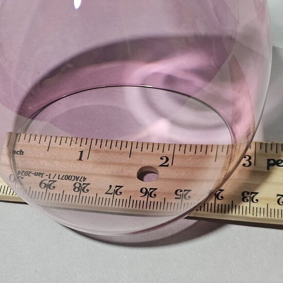 2 Colony Bijoux Pink Iridescent Wine Glasses 7.75" romantic crystal 8z presecco - Picture 7 of 8